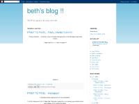 beth's blog !! beth's blog !!
