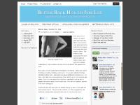 Better Back Health For Life - A guide to living a happy, productive life with back pain.