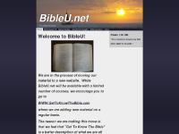 Bible U! Your Bible University! Bible U! Your Bible University!