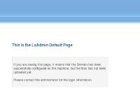 LxAdmin : Default Page LxAdmin : Default Page