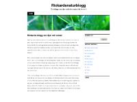 Rickardsnaturblogg | En blogg om djur och den natur de lever i Rickardsnaturblogg | En blogg om djur och den natur de lever i
