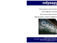 Site hosted by Odyssey Systems Ltd. - The telecommunications and Broadband specialists.