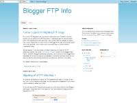 Blogger FTP Info Blogger FTP Info