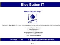 Blue Button IT - Home Computer Support
