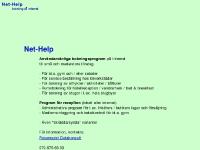 Net-Help Bokningsprogram f&ouml;r Internet