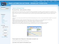 RADIO AUTOMATION SOFTWARE - BROADCAST POWER BP2X RADIO AUTOMATION SOFTWARE - BROADCAST POWER BP2X