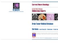 BRAINLIFE Brain Tumor Medical Database | Current Neuro-Oncology BRAINLIFE Brain Tumor Medical Database | Current Neuro-Oncology