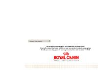 Breed Nutrition - Royal Canin - Index