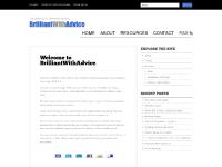 BrilliantWithAdvice - The Business of Financial Advice BrilliantWithAdvice - The Business of Financial Advice