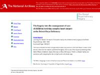 [ARCHIVED CONTENT] Bristol Royal Infirmary Inquiry - HOME