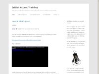 British Accent Training
