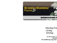 statistik för brommablommor - Välkommen till Bromma Blommor.se statistik för brommablommor - Välkommen till Bromma Blommor.se