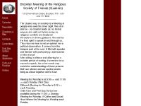 Brooklyn Monthly Meeting Brooklyn Monthly Meeting