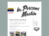 statistik för brpm - BR Perssons Maskin