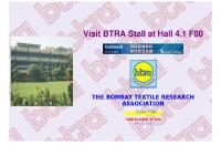 BTRA - Bombay Textile Research Association BTRA - Bombay Textile Research Association
