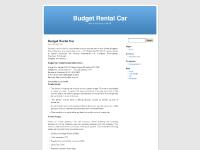 Budget Rental Car Budget Rental Car