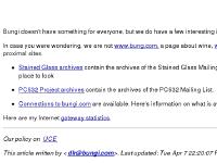 Bungi.com's home page: Main Index Bungi.com's home page: Main Index