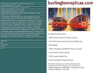 Burlington Replicas LLC is a dealer for First Gear Trucks, Corgi Bus & Trolleys and is a division of Burlington County Traction Company LLC, an importer of the St.-Petersburg Tram Collection of handbuilt Streetcars, Interurbans, Trackless Trolleys & Buse Burlington Replicas LLC is a dealer for First Gear Trucks, Corgi Bus & Trolleys and is a division of Burlington County Traction Company LLC, an importer of the St.-Petersburg Tram Collection of handbuilt Streetcars, Interurbans, Trackless Trolleys & Buse
