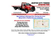 (810) 742-7400 - BURTON CITY TOWING
