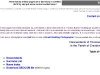  Surname List, Name Index, Download GEDCOM file