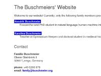 The Buschmeier's Website