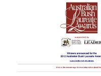 bushlaureate.com.au Australian Bush Laureate Awards