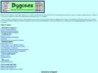 bygonessoftware.com Upgrade web page, Quick Overview of Bygones, Slideshow Overview of Bygones
