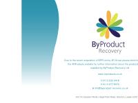 By Product Recovery By Product Recovery