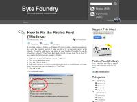 bytefoundry.co.uk Byte Foundry, How to Fix the Firefox Font (Windows), LinkedIn