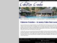 Caboron Condos Cabo San Lucas: Comfortable Accommodation in Cabo San Lucas Mexico Caboron Condos Cabo San Lucas: Comfortable Accommodation in Cabo San Lucas Mexico