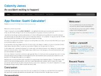 Calamity James - The personal blog of James Harland Calamity James - The personal blog of James Harland