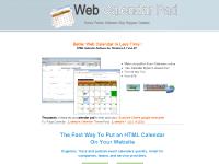 Web HTML Calendar