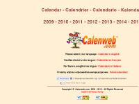 CALENWEB™ - Calendar, Calendrier, Kalendarz, Calendario, Kalender