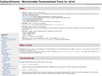 CallbackParams - Maintainable Parameterized Tests for JUnit - Short Introduction CallbackParams - Maintainable Parameterized Tests for JUnit - Short Introduction