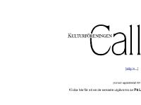 Kulturföreningen Calluna Kulturföreningen Calluna