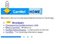 CamNet - The Cambridge FreeNet