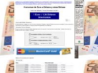 Cambio Euro - Conversor de Euros a Dolares
