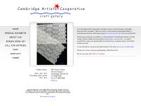 Cambridge Artists Cooperative .:. A Cooperative Art Gallery in Harvard Square, Cambridge, Massachusetts