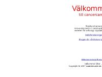 startsida cancercare.se