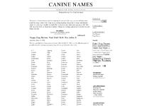 caninenames.com dog names, baby names, funny names
