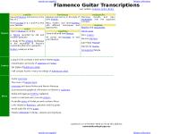 Flamenco Guitar Transcriptions - Resources for Flamenco Guitarists Flamenco Guitar Transcriptions - Resources for Flamenco Guitarists