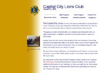 Capital City Lions Club, one of two Santa Fe Lions Clubs Capital City Lions Club, one of two Santa Fe Lions Clubs