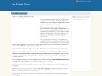 carbatteryprices.us Car Battery Prices, Cheap Car Batteries, Best Car Battery carbatteryprices.us Car Battery Prices, Cheap Car Batteries, Best Car Battery