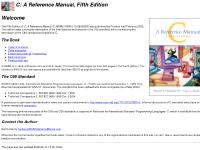 C: A Reference Manual, Fifth Edition
