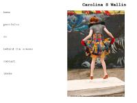 carolinaswallin.se portfolio, behind the scenes, links carolinaswallin.se portfolio, behind the scenes, links