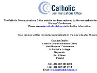 catholiccommunications - The Catholic Communications Office catholiccommunications - The Catholic Communications Office