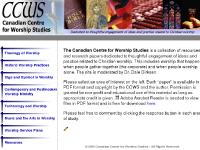 Canadian Centre for Worship Studies - CCWS Canadian Centre for Worship Studies - CCWS