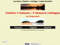 Lakefront rental cottages, Cabin rentals, Quebec, Lake fishing, Location chalets, Lac Duparquet, Quebec