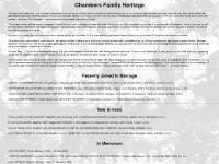 chambersheritage.com Surname List, Name Index, Selected Families/Individuals