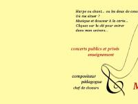 Myriam Arnoux. Harpiste et Cantatrice. Compositeur, Pédagogue, Chef de choeur, concerts publics et privés, enseignement. 84 800 Lagnes / Vaucluse.. Myriam Arnoux. Harpiste et Cantatrice. Compositeur, Pédagogue, Chef de choeur, concerts publics et privés, enseignement. 84 800 Lagnes / Vaucluse..